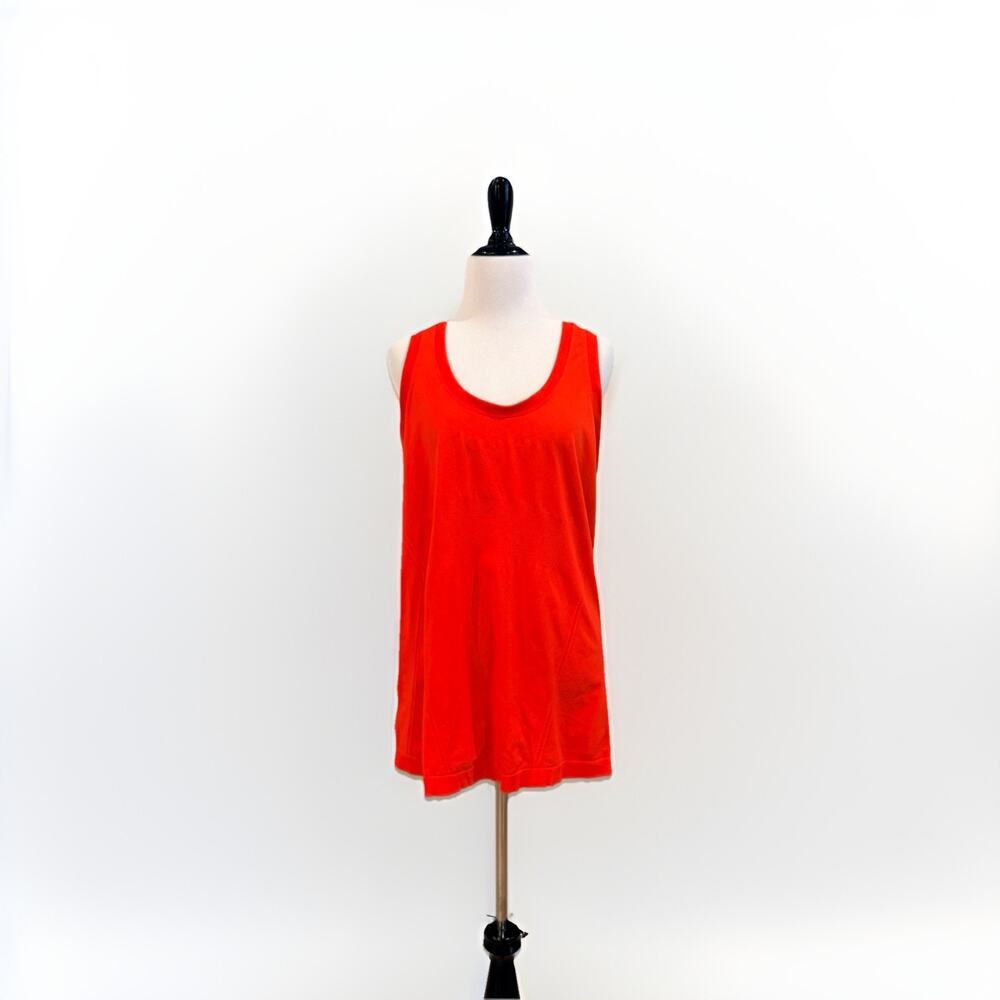 Athleta Momentum Seamless Tank Top Women's XL Poppy Red Orange Running Racerback